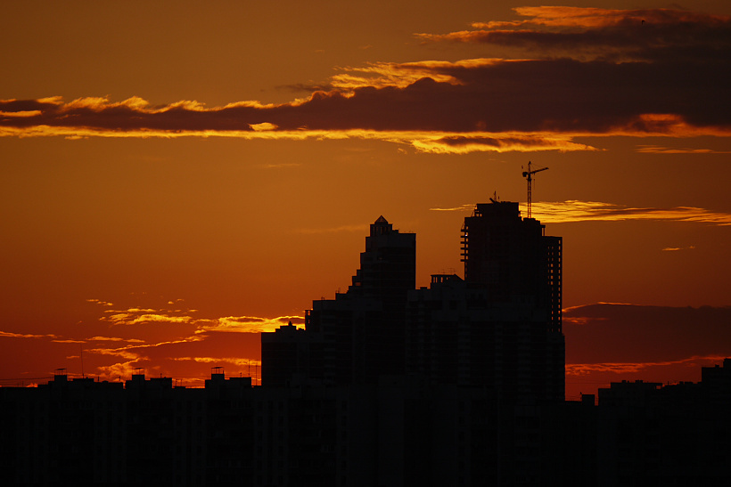 moscow sunset